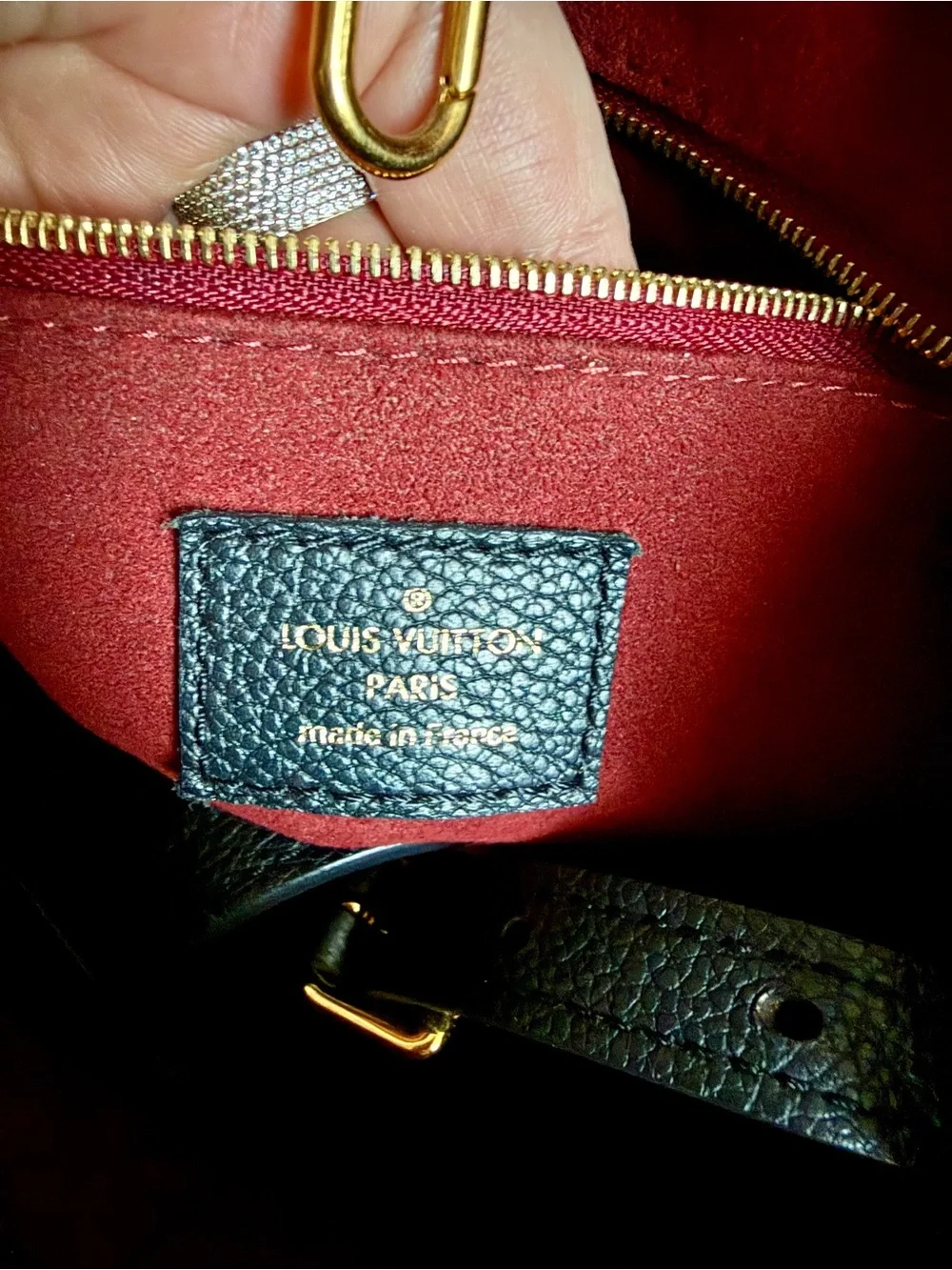 Louis Vuitton Black & Cream Monogram Large Tote - Picture 6 of 6
